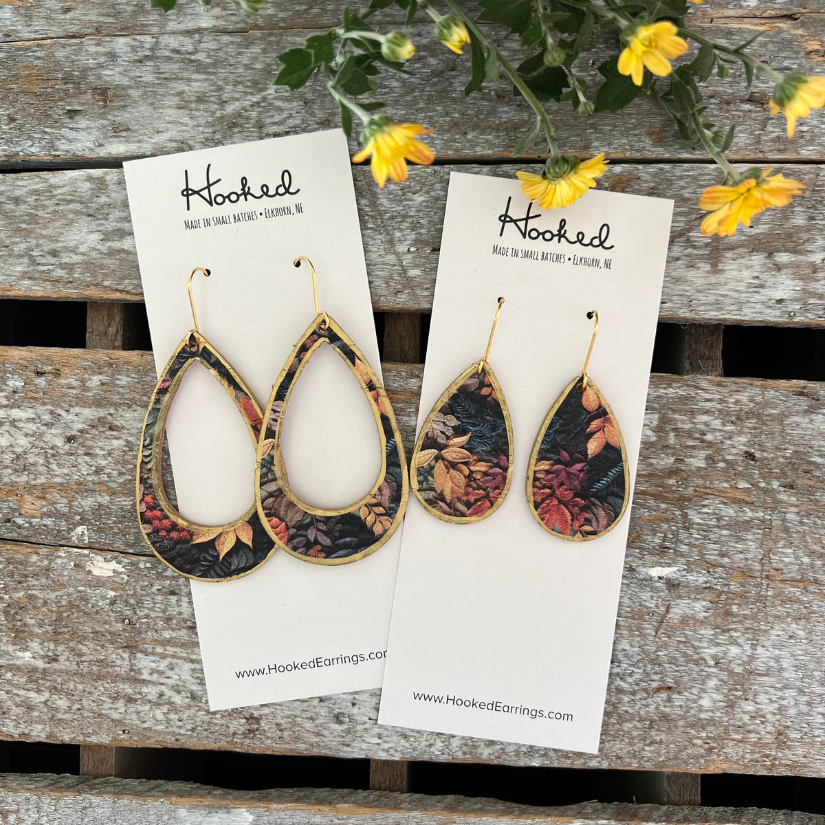 Autumn’s Majesty Teardrop Earrings