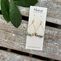 Beaded Teardrop Earrings - Summer Solstice