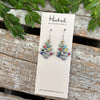 Bedazzled Whimsical Tree Earrings - Small