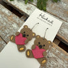 Teddy Bear Earrings - Medium