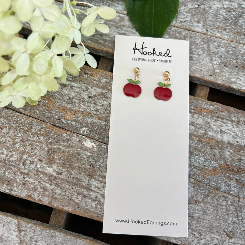 Perfect Little Apple Dangle Earrings - Two Styles