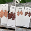 Lustrous Oak Leaf Earrings