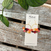 Fall Floral Bouquet Hoop Earrings