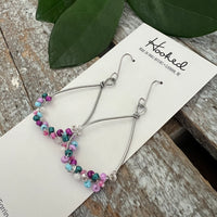 Beaded Teardrop Earrings - Mermaid Lagoon