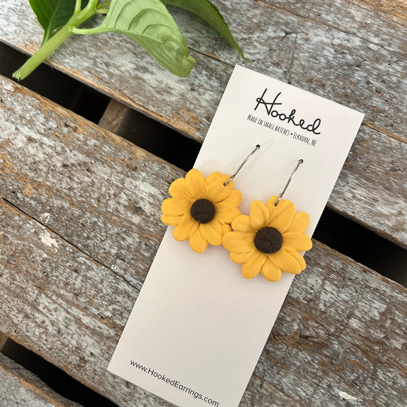 Sunflower Dangle Earrings