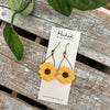 Sunflower Hoop Earrings