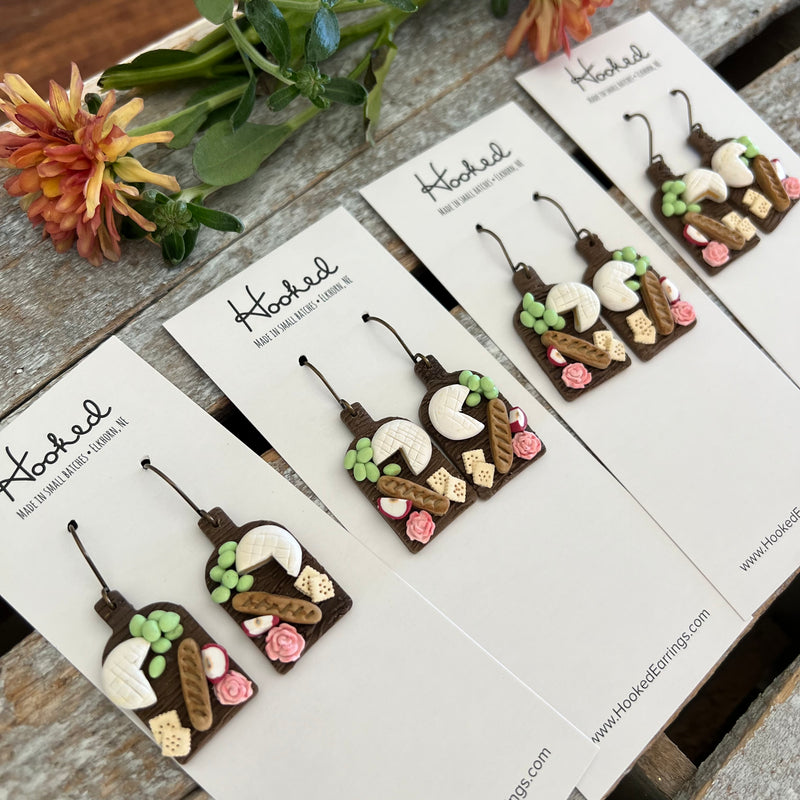 We Brie-Long Together Charcuterie Earrings