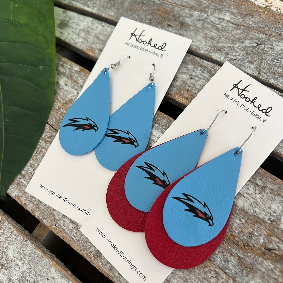 Nighthawk Mascot Earrings - Medium or Large