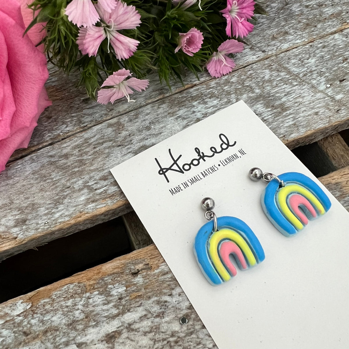 Charmed Rainbow Arch Earrings - Mini