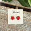 Poinsettia Stud Earrings