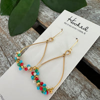 Beaded Teardrop Earrings - Summer Solstice