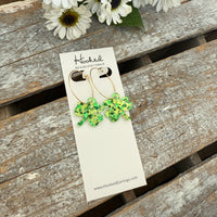 Spectacular Shamrock Hoop Earrings