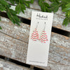 Christmas Cake Tree Earrings - Small