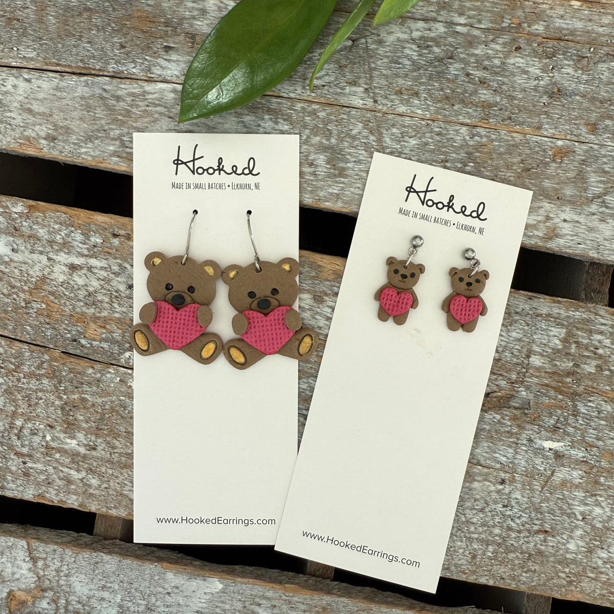 Teddy Bear Earrings - Medium