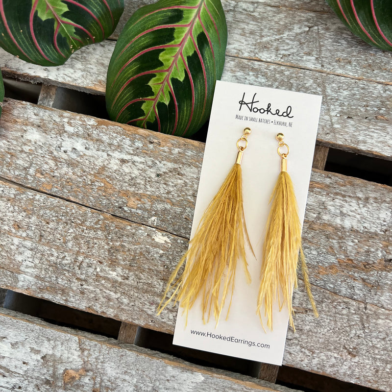 Fanciful Feather Earrings - Various Sizes