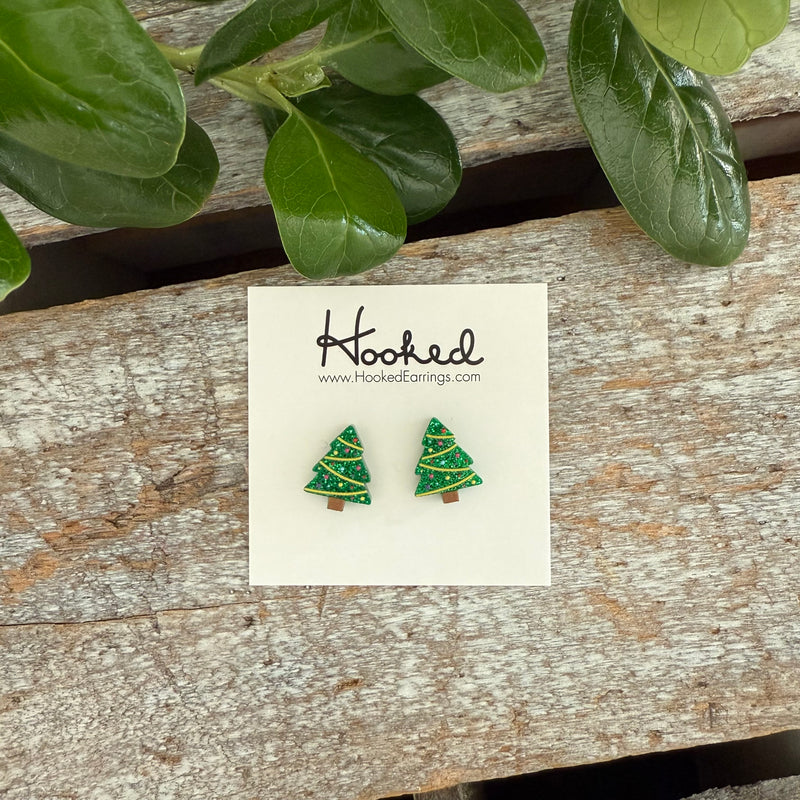 Christmas Tree Stud Earrings