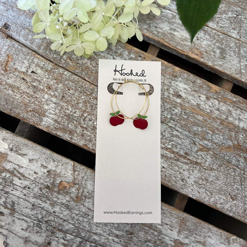 Perfect Little Apple Dangle Earrings - Two Styles