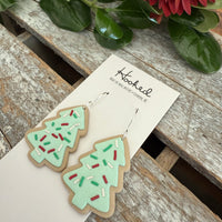 Christmas Tree Cookie Earrings