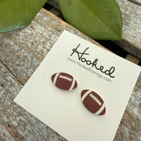 Football Stud Earrings