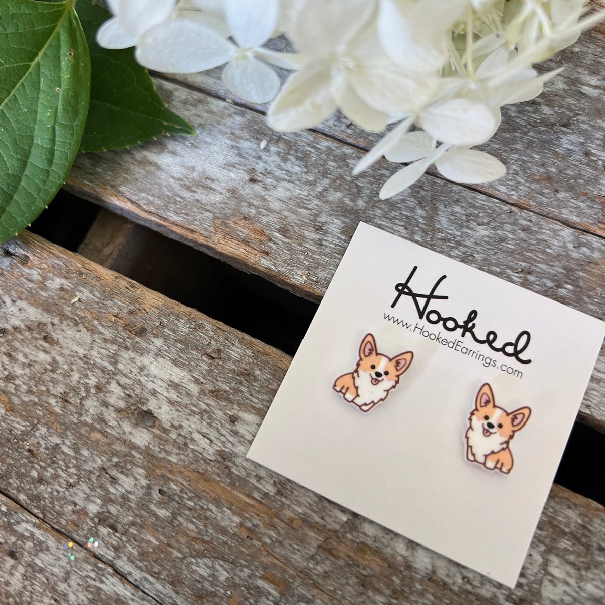 Cute Corgi Stud Earrings