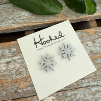 Sparkling Snowflake Stud Earrings