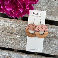 Muted Mauve Half Hoops