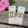 Summer Sparkle Hoop Earrings - Small