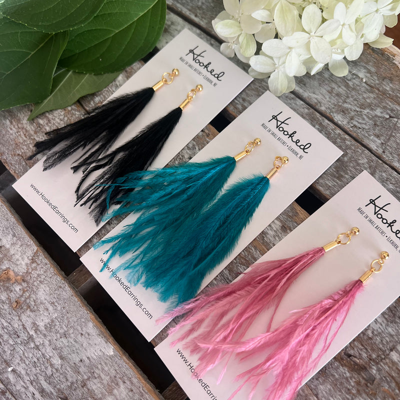 Fanciful Feather Earrings - Various Sizes