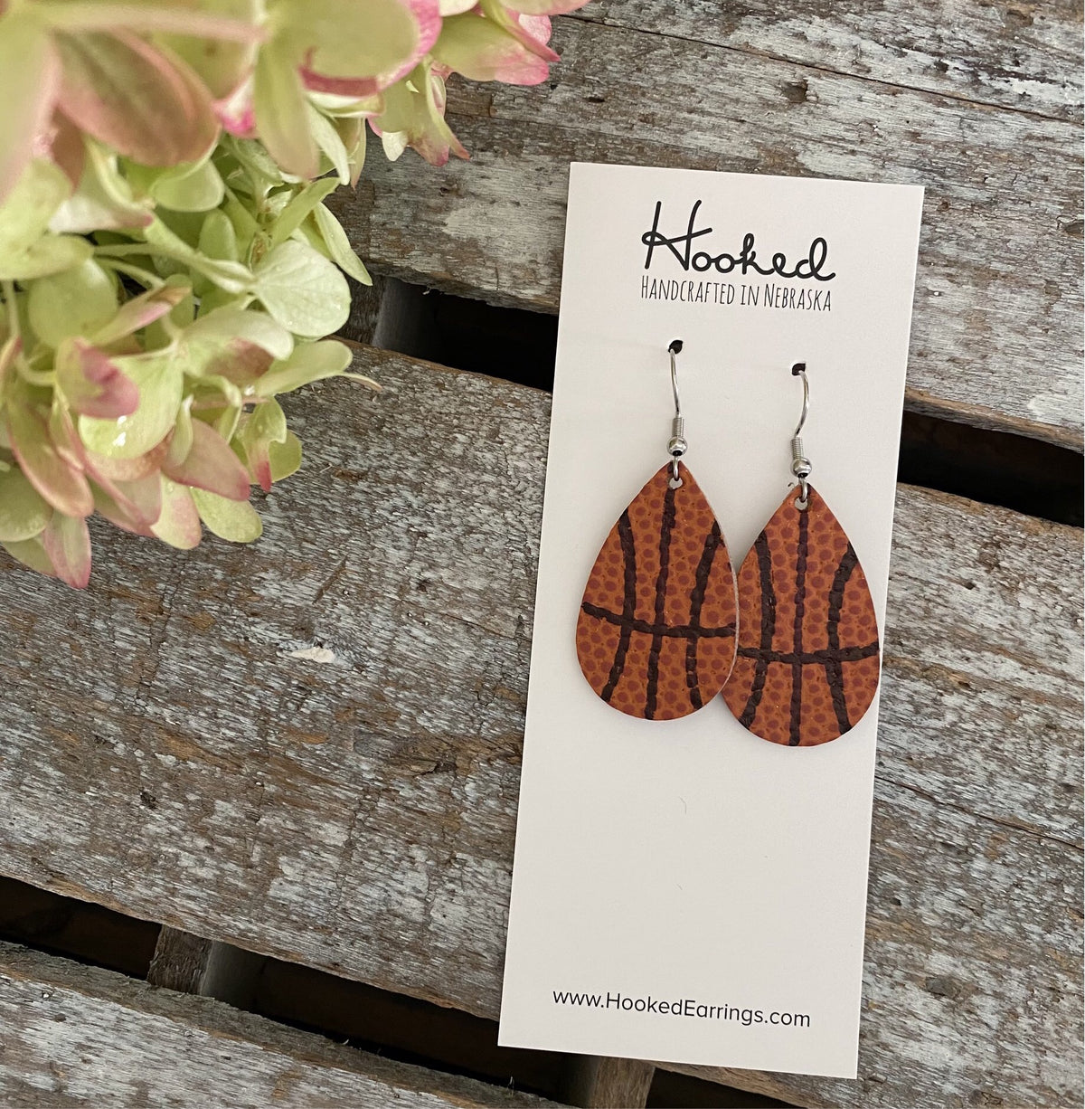 Football Clay Earrings - with/without Customization - Small or Medium –  Hooked, LLC