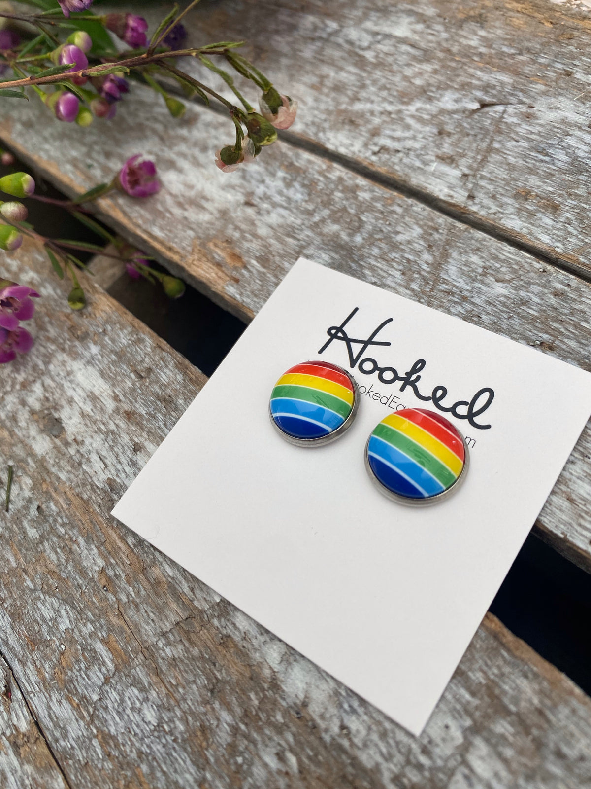 Under the Rainbow Studs - 12mm