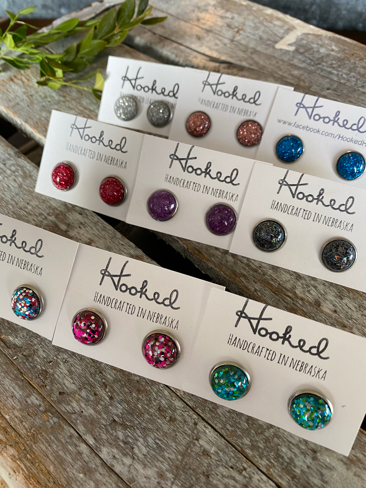 Glitter Studs - 12mm