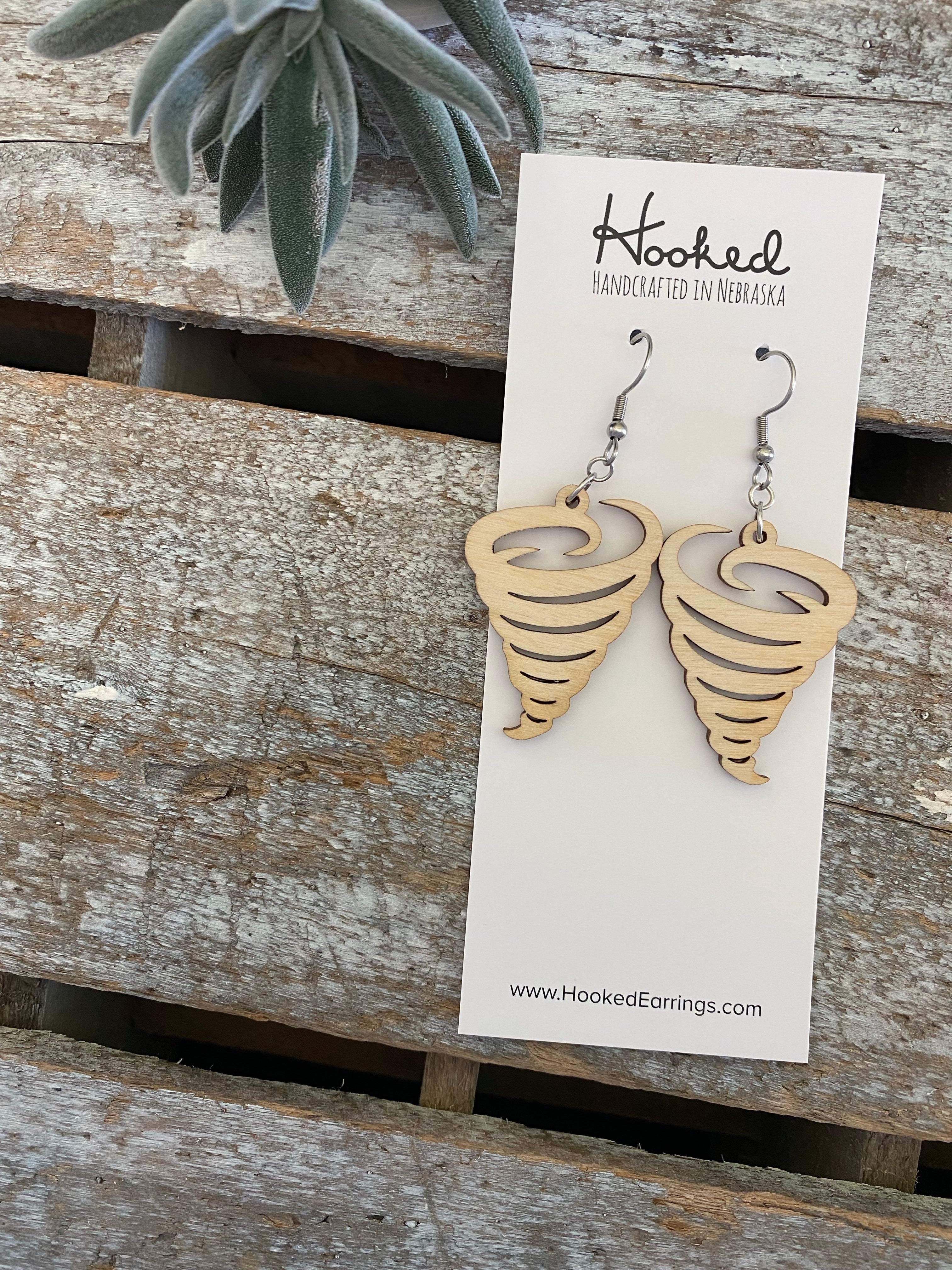 Custom 2024 wooden earrings