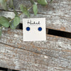 Druzy-Style Round Studs - 8mm