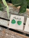 Sparkling Triangle Studs - 16mm - Brights